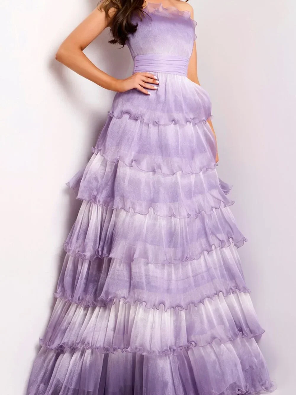 Jovani | Dresses | Nwt Jovani 43263 Scalloped Neck Evening Dress Purple Size  | Poshmark